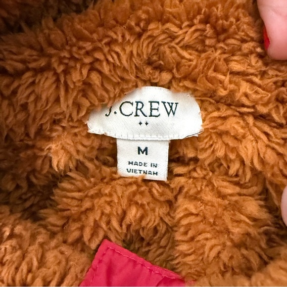 J.Crew Sherpa pullover with pockets size medium - Picture 4 of 4